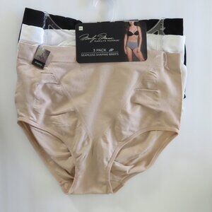 (#S-1) Marilyn Monroe 3 Pk Seamless Shaping Briefs